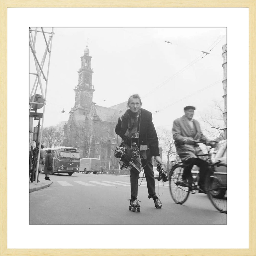 Rolschaatsen voor de Westerkerk - 1966