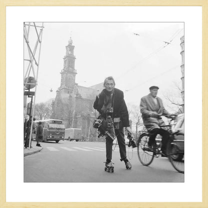 Rolschaatsen voor de Westerkerk - 1966
