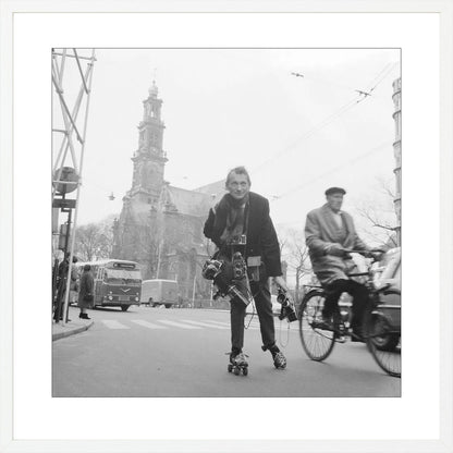 Rolschaatsen voor de Westerkerk - 1966