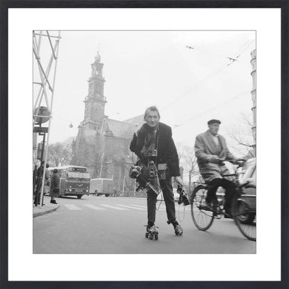 Rolschaatsen voor de Westerkerk - 1966