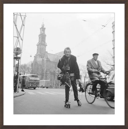 Rolschaatsen voor de Westerkerk - 1966