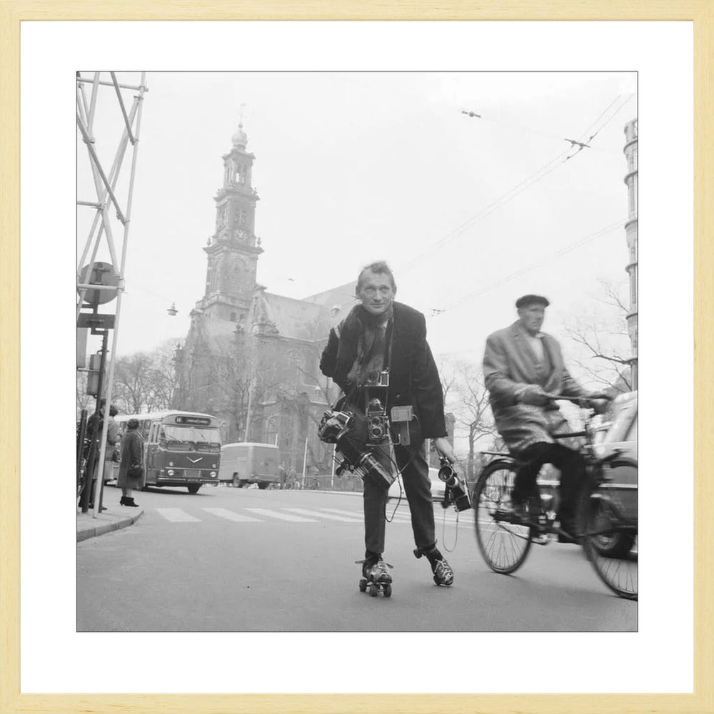 Rolschaatsen voor de Westerkerk - 1966