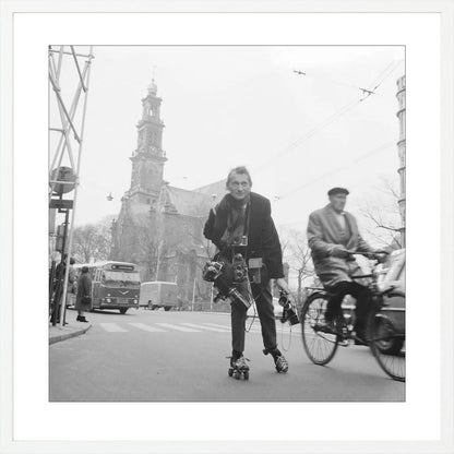 Rolschaatsen voor de Westerkerk - 1966
