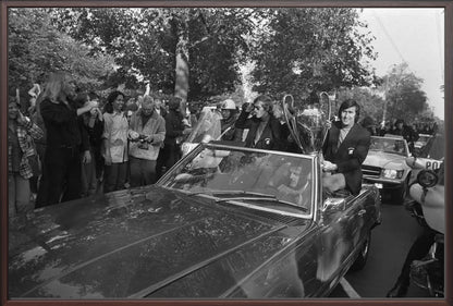 Keizer, Cruijff en Swart met de Europa Cup - 1972