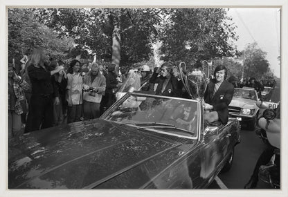 Keizer, Cruijff en Swart met de Europa Cup - 1972