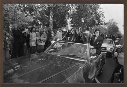 Keizer, Cruijff en Swart met de Europa Cup - 1972