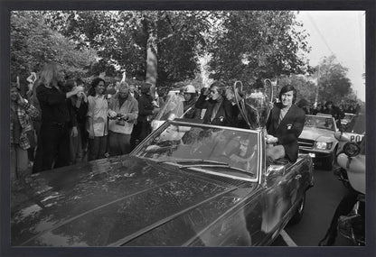 Keizer, Cruijff en Swart met de Europa Cup - 1972