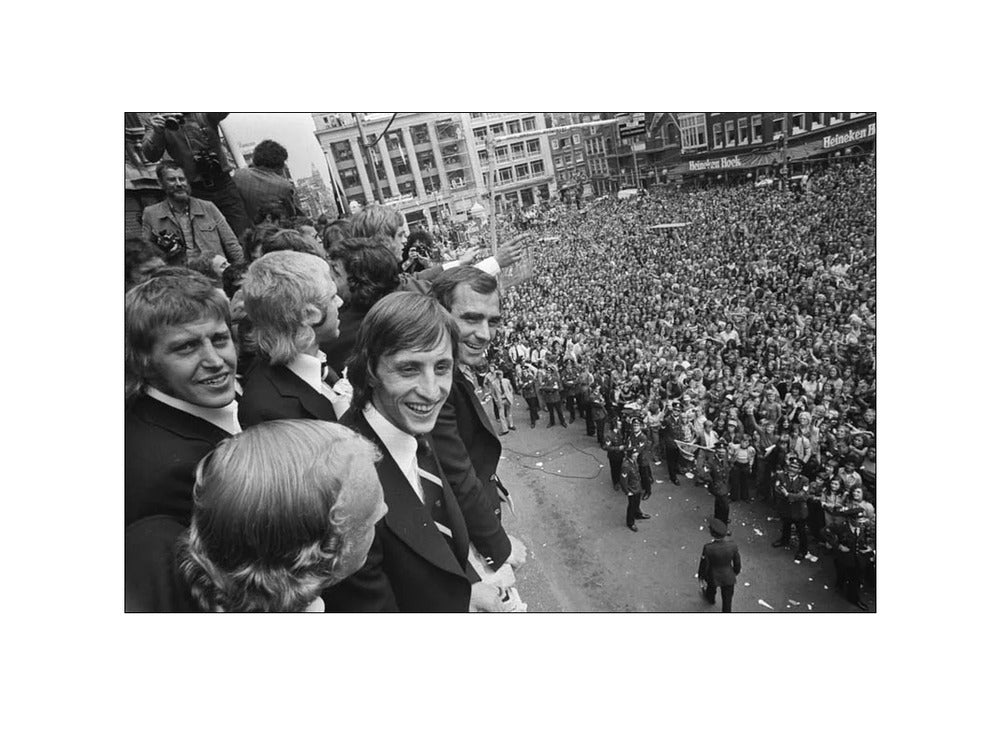 Johan Cruijff op het Leidseplein - 1974