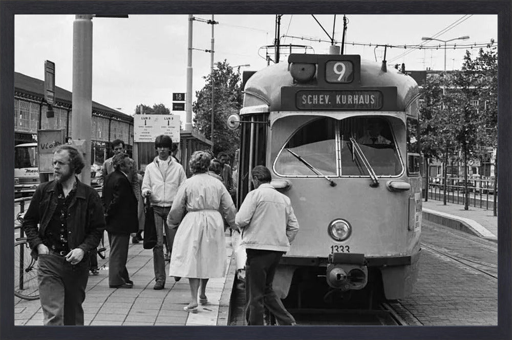 HTM-tram bij Hollands Spoor - 1981
