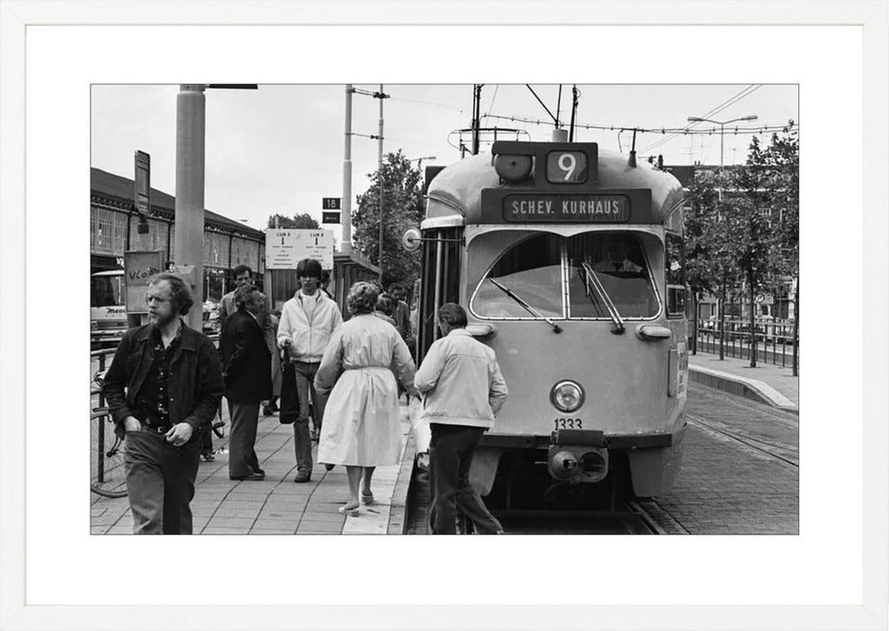 HTM-tram bij Hollands Spoor - 1981