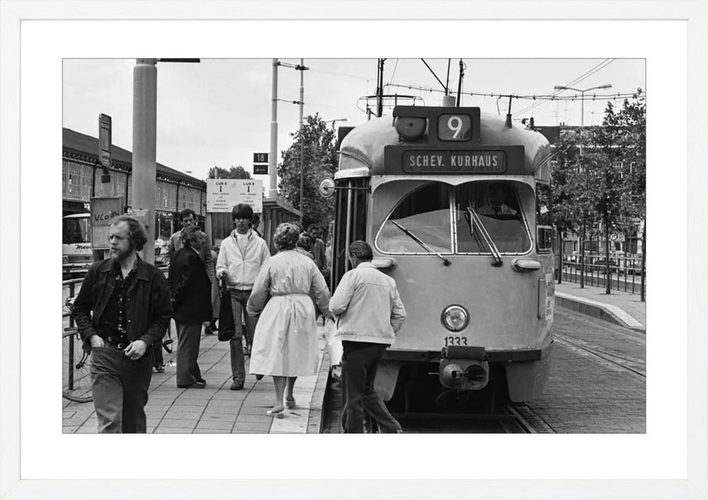 HTM-tram bij Hollands Spoor - 1981