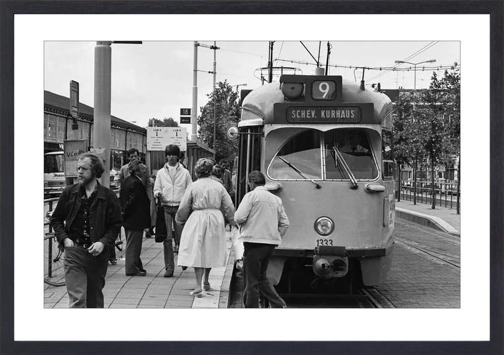 HTM-tram bij Hollands Spoor - 1981