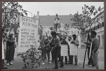 Demonstratie bij Paleis Noordeinde - 1986