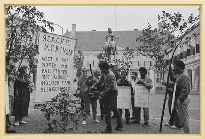 Demonstratie bij Paleis Noordeinde - 1986
