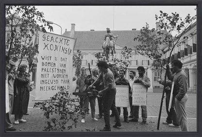 Demonstratie bij Paleis Noordeinde - 1986