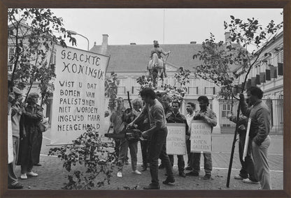 Demonstratie bij Paleis Noordeinde - 1986