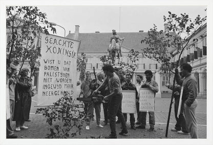 Demonstratie bij Paleis Noordeinde - 1986