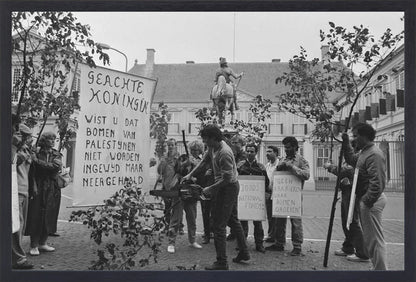 Demonstratie bij Paleis Noordeinde - 1986