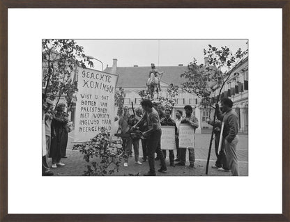 Demonstratie bij Paleis Noordeinde - 1986