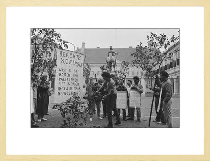 Demonstratie bij Paleis Noordeinde - 1986