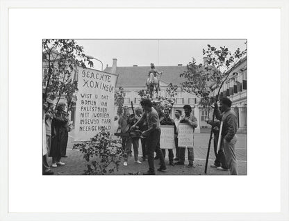 Demonstratie bij Paleis Noordeinde - 1986