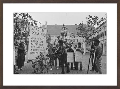 Demonstratie bij Paleis Noordeinde - 1986