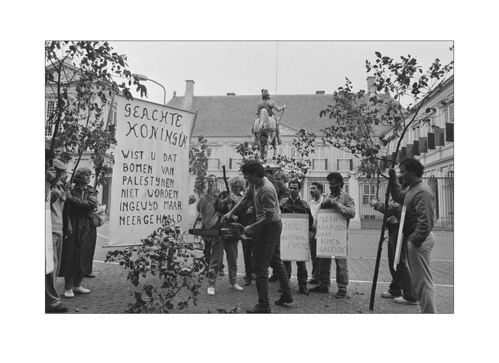 Demonstratie bij Paleis Noordeinde - 1986