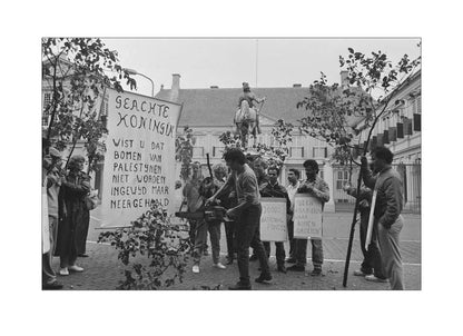Demonstratie bij Paleis Noordeinde - 1986