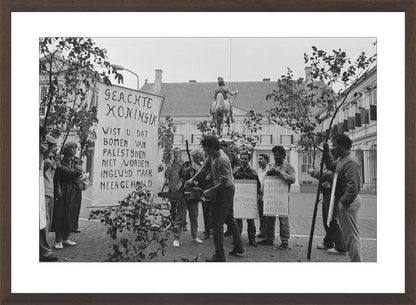 Demonstratie bij Paleis Noordeinde - 1986