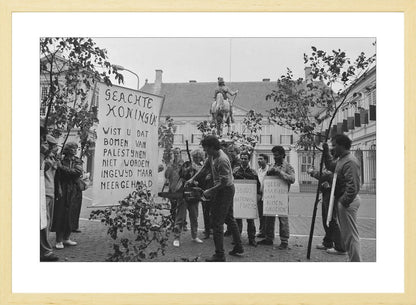 Demonstratie bij Paleis Noordeinde - 1986