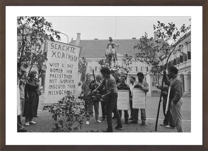 Demonstratie bij Paleis Noordeinde - 1986