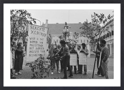 Demonstratie bij Paleis Noordeinde - 1986