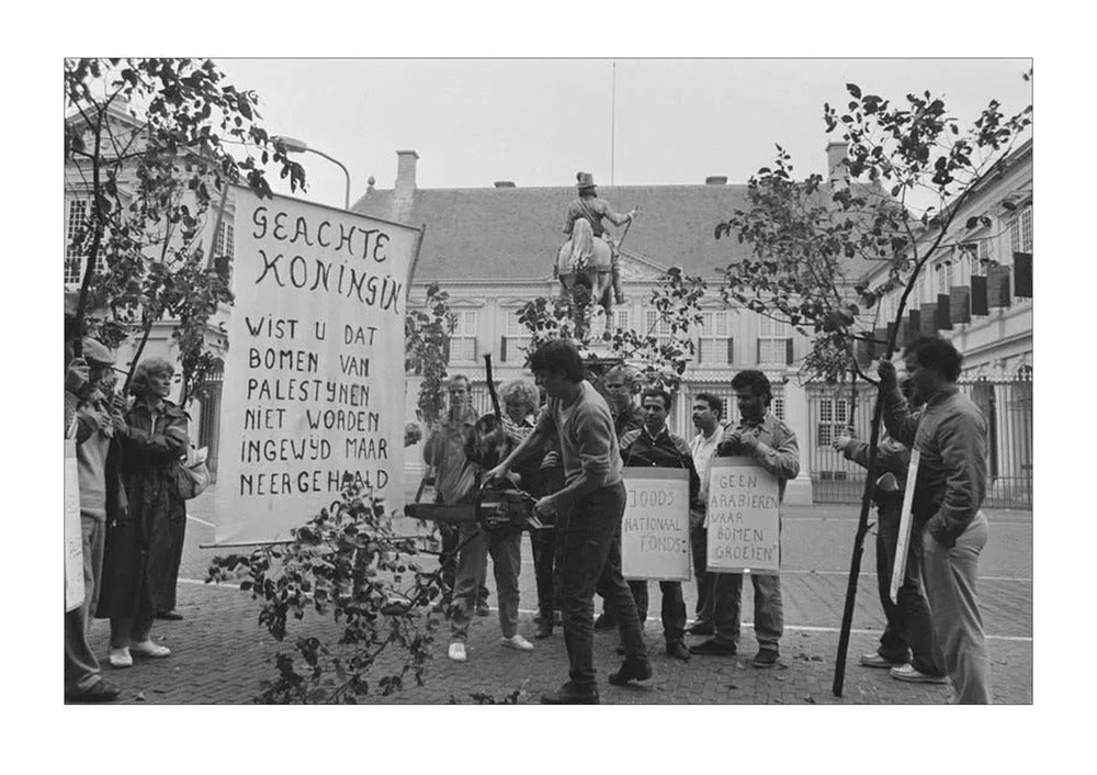 Demonstratie bij Paleis Noordeinde - 1986