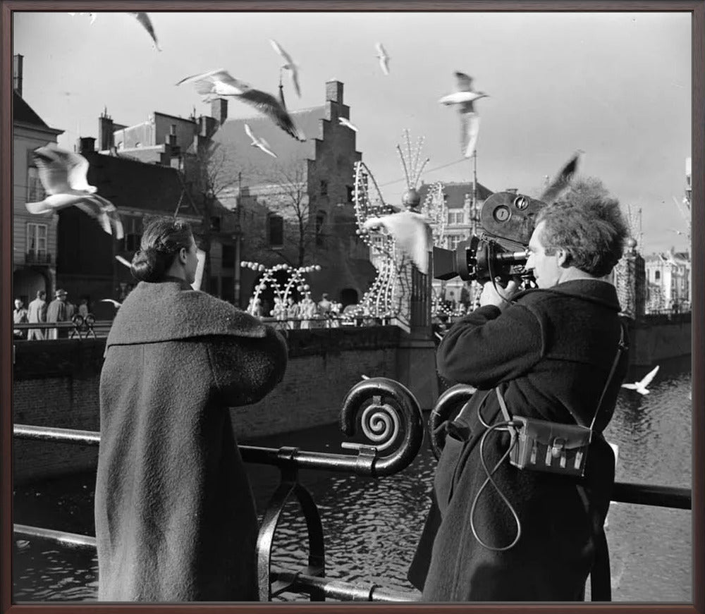 Film bij de Hofvijver - 1954