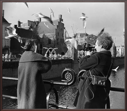 Film bij de Hofvijver - 1954