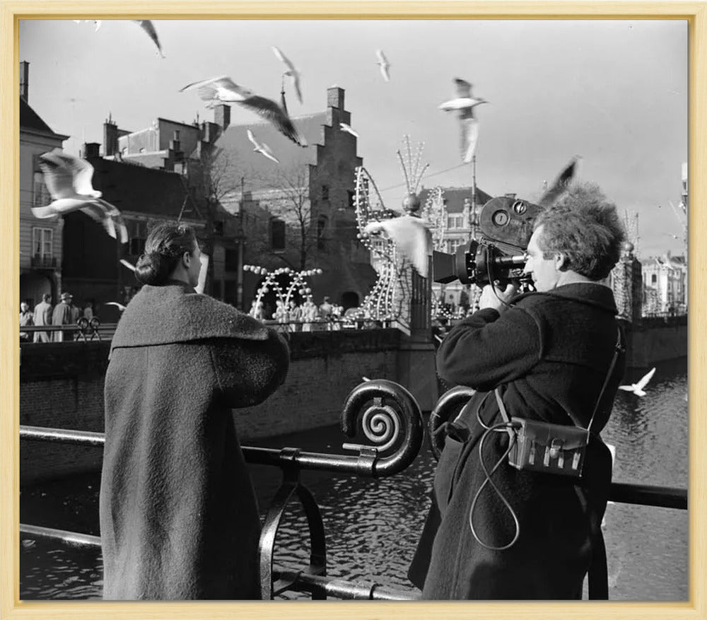 Film bij de Hofvijver - 1954