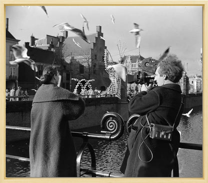 Film bij de Hofvijver - 1954