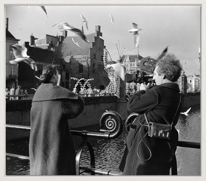Film bij de Hofvijver - 1954