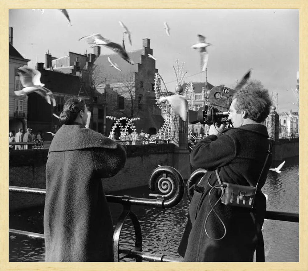 Film bij de Hofvijver - 1954