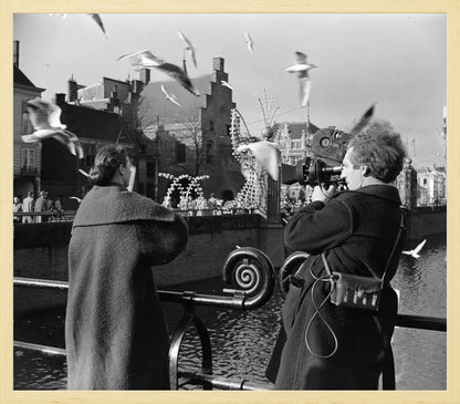 Film bij de Hofvijver - 1954