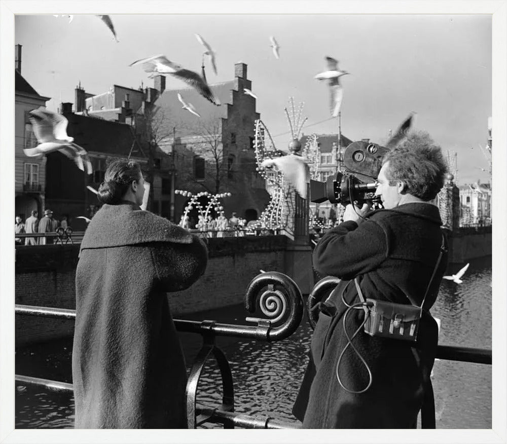 Film bij de Hofvijver - 1954