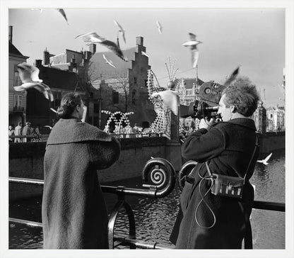Film bij de Hofvijver - 1954