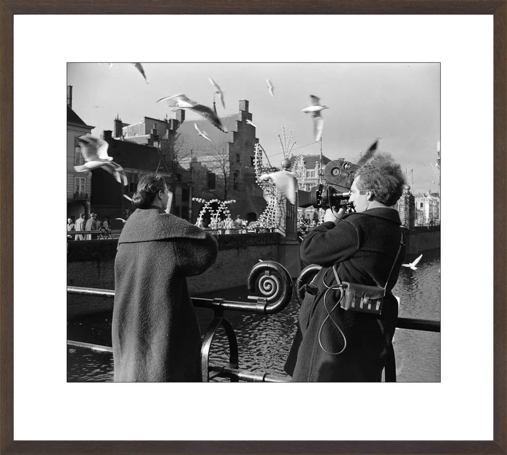 Film bij de Hofvijver - 1954