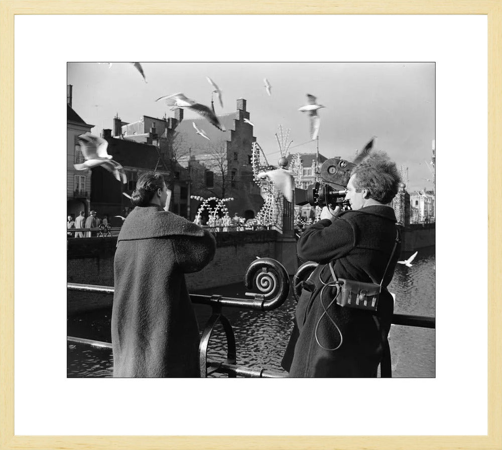 Film bij de Hofvijver - 1954