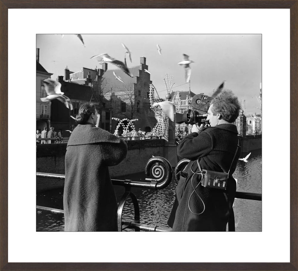 Film bij de Hofvijver - 1954
