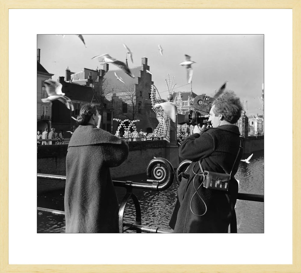 Film bij de Hofvijver - 1954