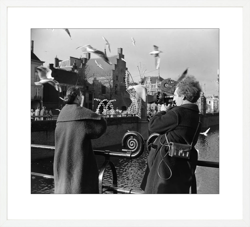 Film bij de Hofvijver - 1954