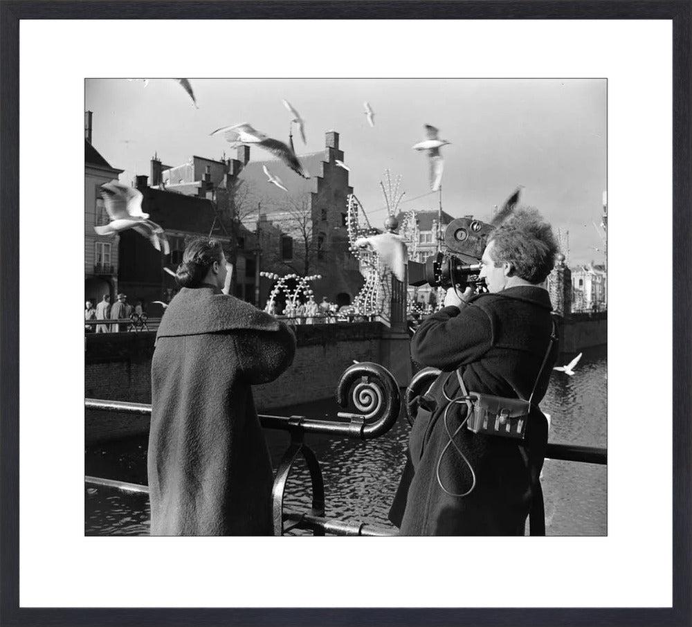 Film bij de Hofvijver - 1954