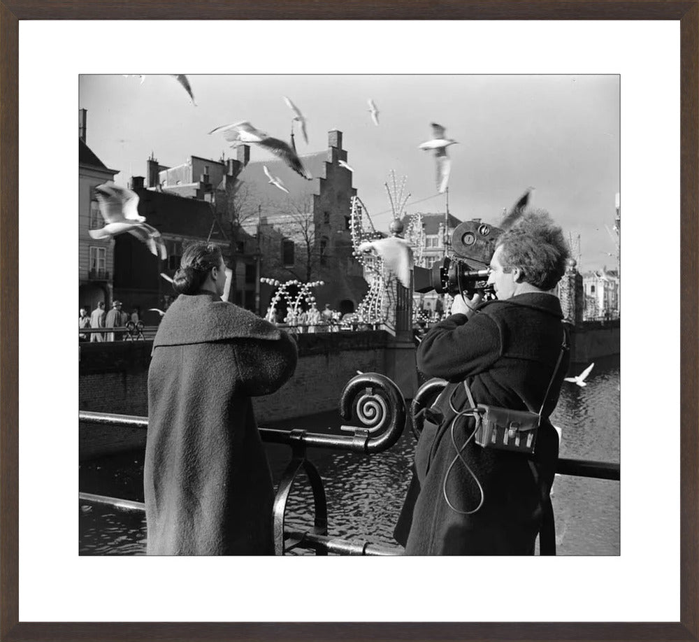 Film bij de Hofvijver - 1954