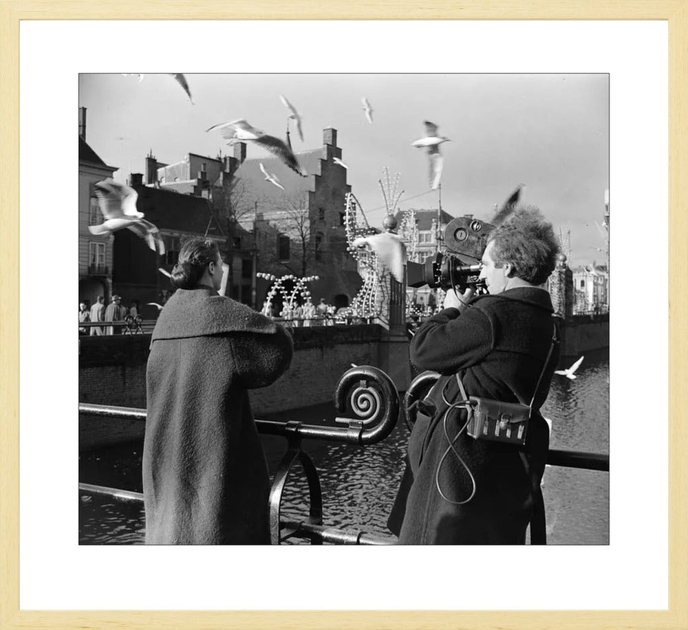 Film bij de Hofvijver - 1954